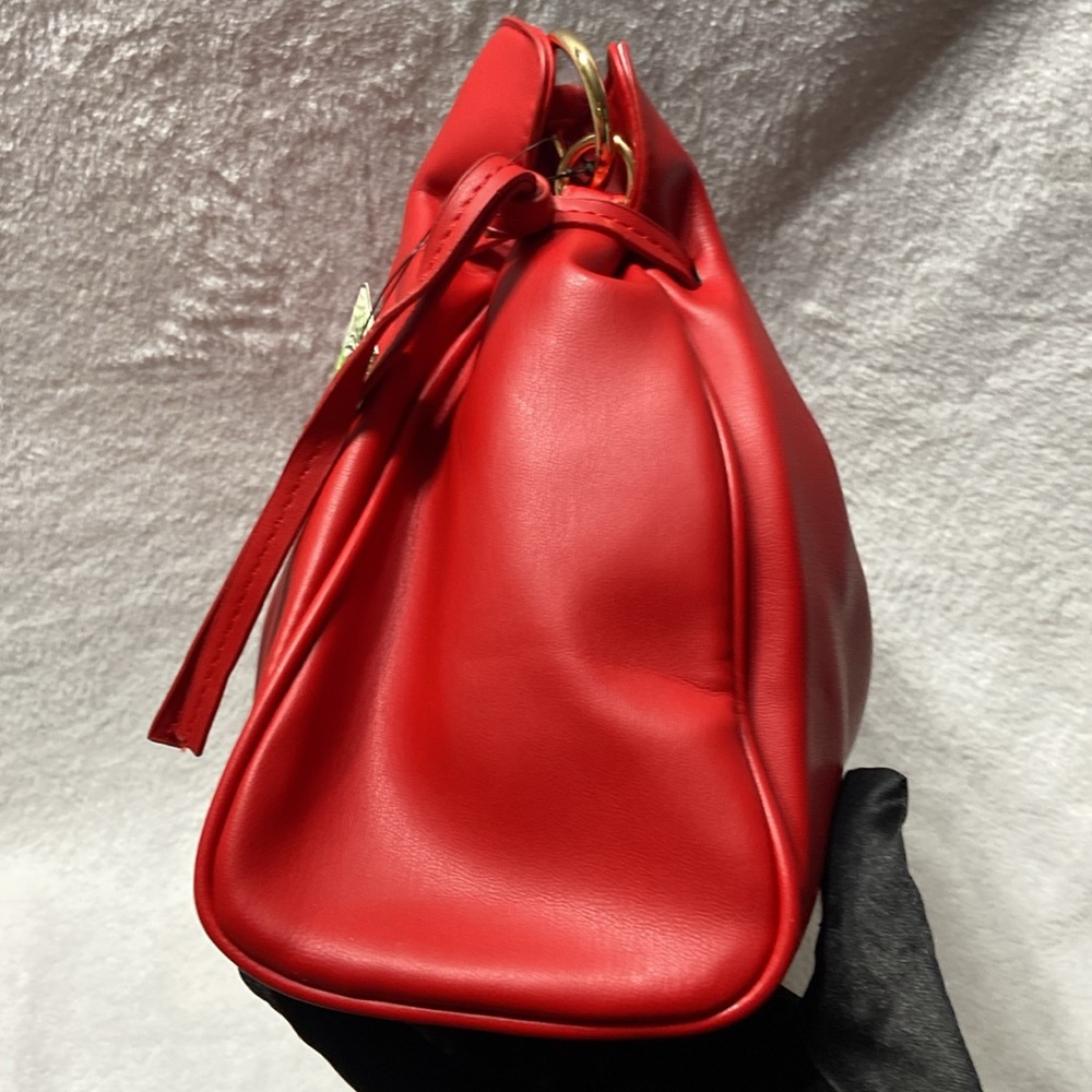 Red and gold badgly Mishka bumpling Handbag - Picture 4 of 14